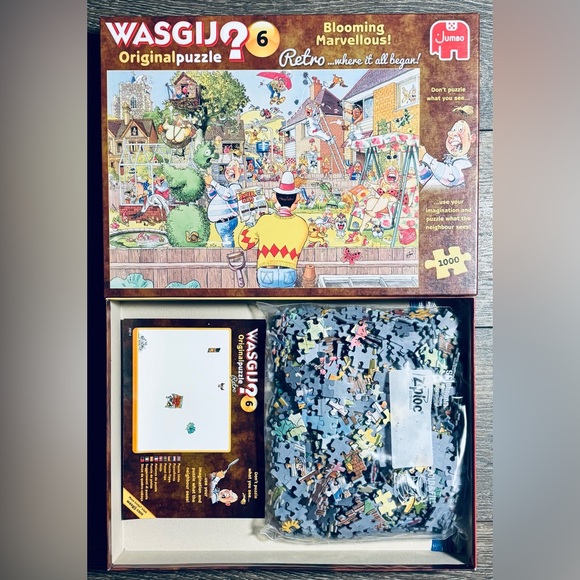 Wasgij Original #6 Retro 'Blooming Marvellous!' 1000 Piece Puzzle EXCELLENT - Picture 4 of 4